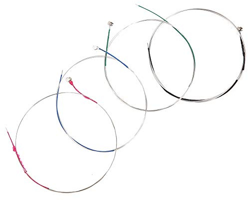 CHICIRIS 4st Violinsträngar Set Silver Strängar i Rostfritt Stål för 4 4 Violin Ljus Ton Reducerad Buller Enkelt Utbyte för Studenter Öva Prestanda