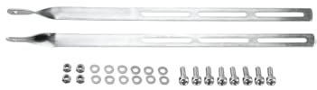 Topeak Extra Long Tubular Rack Bike Mounting Brackets, silver, 34.5 cm