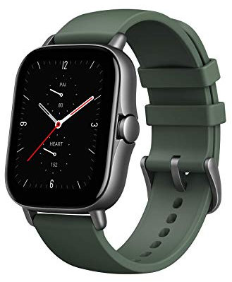 Amazfit Smartwatch GTS 2e GPS 1,65''Aktivitätstracker für Fitness und Gesundheit mit 90 Sportmodi, 14 Tagen Akkulaufzeit, Überwachung von SpO2, Herzfrequenz, Schlaf, Stress für Herren Damen (Grün)