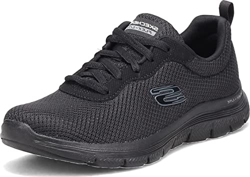 Skechers Footwear Flex Appeal 4 Wide Womens Running Trainers Black 6 UK