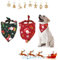 Hundehalstuch Weihnachten, Hundehalstuch, 2 Stück Hund Weihnachten Halstuch, Hunde Bandana Kopftücher, Hundehalstuch Weihnachten Geschenk, Bandana für Hund, Hunde Bandana Kopftücher