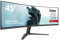 iiyama G-Master Red Eagle GCB4580DQSN-B1 Curved 45 Inch VA LED Monitor DQHD 165Hz HDMI DP USB 3.2 USB-C Dock 0.8ms 90W RJ45 (LAN) KVM Switch HDR400 Height Adjustment FreeSync Black