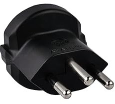 kabelmeister Adaptateur secteur Suisse Prise d'alimentation avec aide à l'insertion sur prise de terre Noir