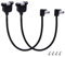 LANMINGLEL 90 Grad kurzes USB Druckerkabel USB 2,0 Typ B Buchse auf 90 Winkel B Stecker Scannerkabel Kabel mit Schraublöchern Design für industrielle Motherboards Laptop PC Drucker (Runter und hoch)