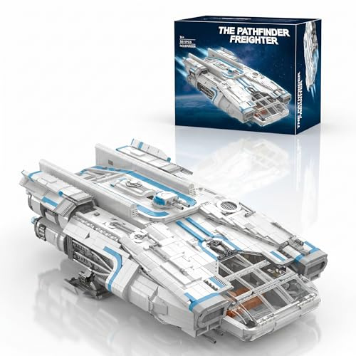 Mocbuiie Raumschiff Klemmbausteine Space Wars - 5611 Teile Technik Spaceship Modular Buildings, Sci-Fi Bauset für Erwachsene Kompatibel mit Barweer BWR008