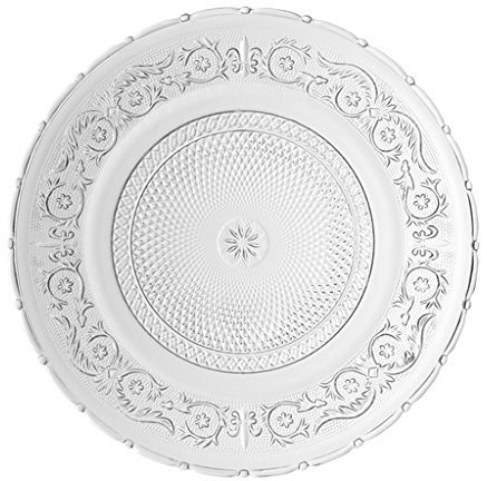 BdF Glasteller Kuchenteller Lilie 30 cm Durchmesser (1 Stück)