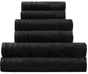 Kleine Wolke Frottier Gästetuch ROYAL Schwarz 30x 50 cm