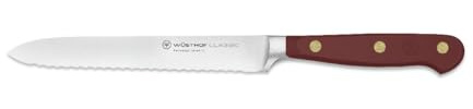 WÜSTHOF Classic Coltello salame 14 cm, Tasty Sumac (rosso scuro)