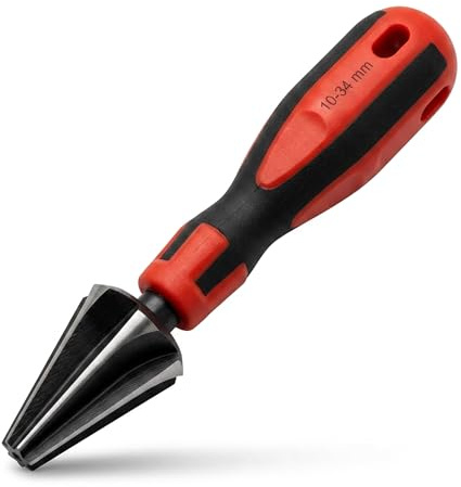 Neilsen CT3654 HSS Taper Reamer Deburring Tool - 10–34mm Size Range | Ideal for Tube Pipe and Hole Deburring | Electrical Conduit Use