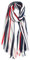 collezione alessandro Schal Cannes breit, mit maritimen Streifen 100cm x 180cm