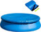 10 Ft Round Pool Cover,Swimming Pool Cover,Inflatable Pool Cover with Drawstrings,Outdoor Garden Dust Solar Pool Cover Protector, Frame Pool Rainproof Cover