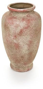 Nuvole di Stoffa Porta flores Jarrón de ánfora de interior en cerámica con efecto antiguo, vintage, country - shabby chic D23xH39,5 cm