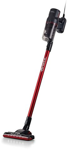 Ariete 2358 Scopa elettrica con filo, Potenza 600W, Capacità serbatoio 0,5L, Spazzola motorizzata, Tecnologia Ciclonica, Rosso