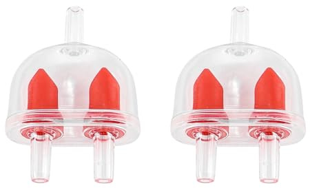Nicear 2-pack akvarium backventiler akvarium luftpumpsventiler plast 2-vägs återgångspumpskydd för akvarium