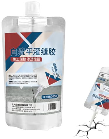 Sigillante per Crepe nel Cemento | Silicone Impermeabile 200g Per Riparazioni Edili - Adesivo Sigillante A Essiccazione Rapida Per Esterni Terrazzo Marciapiede