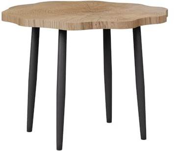 Vicco Couchtisch Ringo, Eiche, 60 x 60 cm, mit Ablagefläche zur Aufbewahrung von Zeitschriften