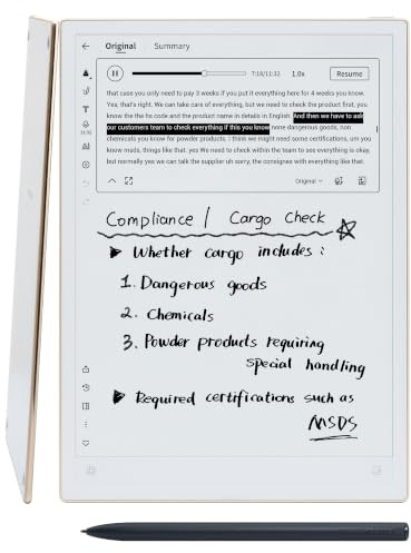 iFLYTEK AINOTE 2, 10.65 E Ink Tablet with Recording & AI Meeting Summaries