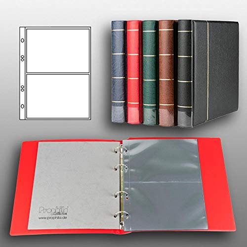 Prophila Postcard Album with 20 pockets for 40 Postcards