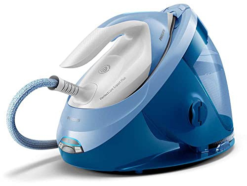 Philips Ironing Center GC8940/20 No Scald Iron or Temperature Settings, Auto-Shut Off, Ultralight Steamglide Advanced, 7.5 Bar, Steam Blow 470 g, Blue