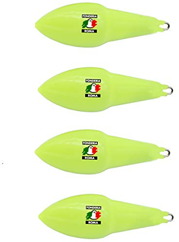 Fonderia Roma extra fosforescente, Roccotop plastificato anello inox Altro, 50 Gr