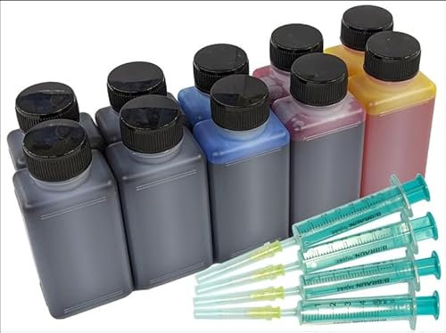 TiDis Druckertinte Nachfüllset für HP DeskJet 3750 3760 3762 3764