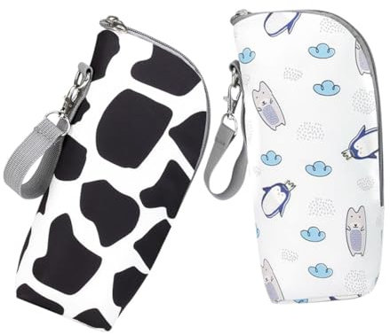 Hoement 2pezzi Borse Isotermiche Per Bottiglie Latte Sacche Per Isolamento Termico Per Bottiglie Facili Trasportare Passeggiate