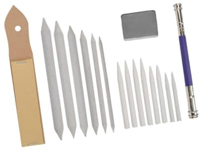 SEWOART Skizziertes Präzisions-radiergummi-set Wischmopp-papier Schleifpapierblöcke Tortillons Für Kunst Skizzieren Zeichnen