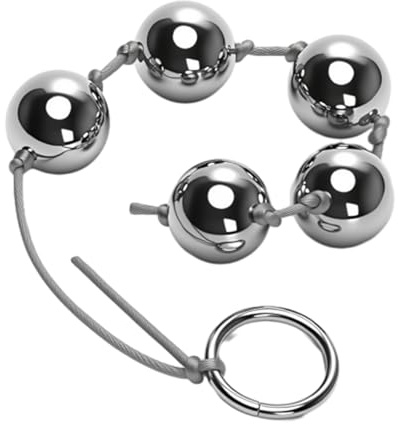 Analkugeln Extra Groß für Frau Mann mit 5 Anal Beads Kugeln Kugel Metall Liebeskugeln für die Frau Analkette Liebeskugel Analplug# für Männer Frauen Xxl Buttplug Analtoy Analspielzeug für die Männer