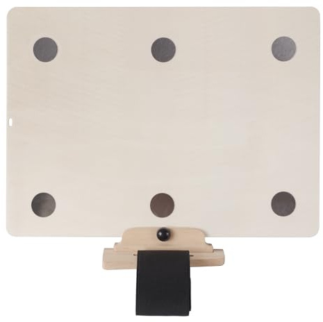 Supporto per spartiti musicali in legno leggero con bordo laminato e braccio flessibile, pratico supporto per braccio