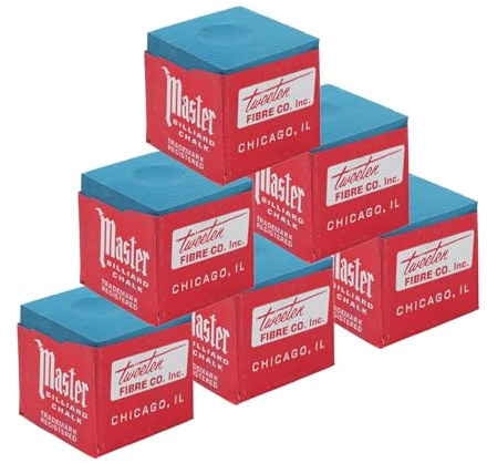 6 Pièces Billard Craie Bleues, Cue Chalk, Pool Chalk pour Durabilité