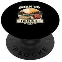 Squadra italiana di giocatori di bocce retrò Born to Bocce PopSockets PopGrip Adesivo