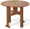 Furinno Tioman Outdoor Hardwood Folding Gateleg Round Table, FG17035,89.99 (W) x 70.99 (H) x 89.99 (D) cm