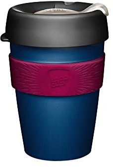 KeepCup Original, Lightweight Reusable Coffee Cup with Splashproof Sipper Lid - 12oz/340ml - Eve