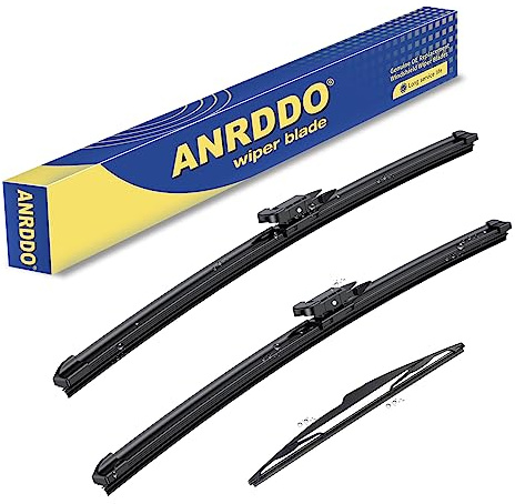 3 Wipers Factory Replacement For Ford Focus 2012 2013 2014 2015 2016 2017 2018 Original Equipment Replacement Windshield Wiper Blades Set 28+28+12 (Set of 3)
