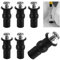 ZFKXGS 6Stk WC Sitz Befestigungen Toilettensitz Behoben Schrauben Scharinier Beschläge WC-Brille Toiletten Sitz Gummi Befestigungsset Klodeckel Scharniere Zubehör Reparatur Kit für Toilette Top Deckel