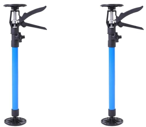 2-pack justerbara stödstänger i järn teleskoplegering halkfri skåputtag gipsvägg konstruktion verktyg utdragbart (cirkel 50-115 cm)