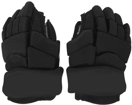 KunEchevyr Gant de joueur de hockey, gants de hockey à roulettes avec protection des doigts flexibles, gants de protection de hockey sur glace pour homme et femme, design en maille respirante avec