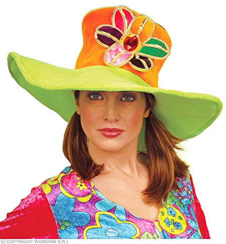 WIDMANN MILANO PARTY FASHION Samtblume Faschingskostüme Mützen & Kopfbedeckung für Kostüme Outfits Zubehör