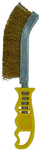 TIVOLY XT20251006171 - Cepillo ERGONÓMICO a mano, convexo, revestimiento metálico acero latonado alambre 0,3 mm largo 235