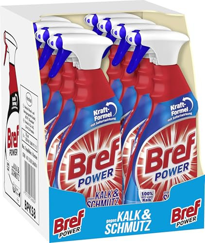 Bref Power gegen Kalk&Schmutz, 8er Pack (8 x 750 ml)