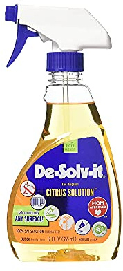 Orange-Sol De-Solv-It Citrus Solution – Multi-Surface Cleaner & Degreaser, Removes Sticky Residue, Oil & Grease, 12 oz