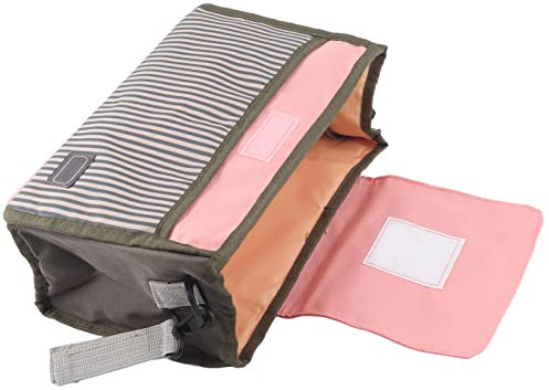 Zerodis Kinderwagen Tasche Buggys Aufbewahrungstasche Kinderwagen Organizer Wickeltasche Universal Multifunktion für Spazierengehen(Rosa)
