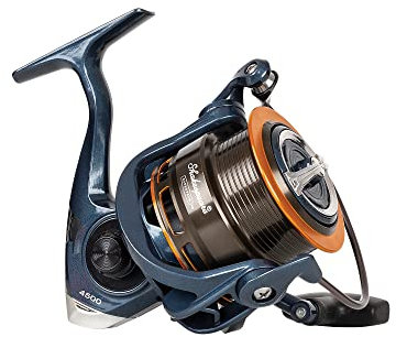 Shakespeare Superteam FR Rolle - Weitwurfspule Design, 5+1 Kugellager, Aluminium Spule & Griff, Double Mono/Braid Friendly Line Clips, und Glatte 5.2:1 Getriebeübersetzung - 4500