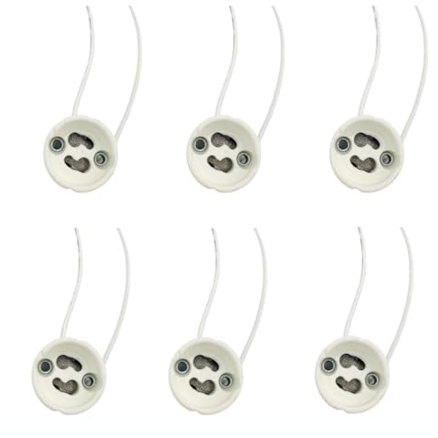 Shop SoftAir® Portalampada Presa GU10 con Cavo per Lampade Lampadine Led e Alogene Universale in Ceramica 230V Resistente al Calore (6)