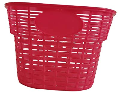 chiwanji Kinder Fahrradkorb Dreirad Korb Aufbewahrung, Große Kapazität Leichter Fahrrad Gepäckträger Taschen Fahrradtasche für Faltrad, Reiten, Kleinkinder, Rot