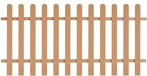 INLIFE Valla de láminas WPC 200 x 100 cm, 5,93 kg, 42824