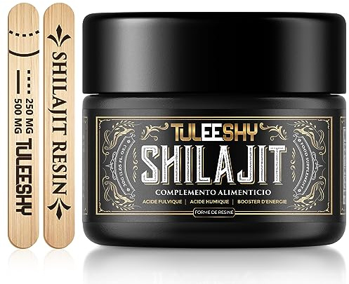 Shilajit Purificado Resina de Shilajit del Himalaya, Alto en Ácido Fúlvico, Hierba Natural con más de 85 Minerales, Potenciador de Energía e Inmunidad (Paquete de 1)
