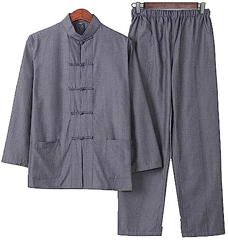 Kampfsport-Kung-Fu-Zen-Meditationsuniform, Baumwoll-Tai-Chi-Kleidung, Wing Chun-Kung-Fu-Kleidung, Hosen, lange Ärmel, Tang-Anzug, Hemd, chinesische traditionelle Kleidung, Qi Gong-Kampfsportbekleidung