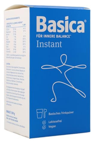Polvere Con Minerali Alcalini Da Bere Ricchissima di Magnesio Zinco Potassio Calcio Vitamina C - B2 Cromo Rame Per Sistema Nervoso Stress alcalinizzante Solubile Gusto Arancia BASICA INSTANT 300gr
