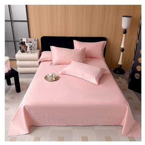 Bettlaken Betttuch Laken Leintuch Haustuch 100% Baumwolle ohne Gummizug Bettlaken aus 60S langstaplige Baumwolle Ultraweich und Atmungsaktiv(Jade,250x250cm)